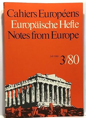 Cahiers européens - Europäische Hefte - Notes from Europe juli 1980 3/80