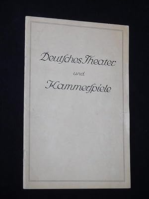 Blätter des Deutschen Theaters und der Kammerspiele, Heft 6, 1937/38. Programmheft ELGA [und] HAN...