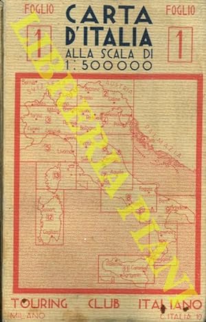 Carta d'Italia alla scala di 1 : 500.000. Fogli da 1 a 10.