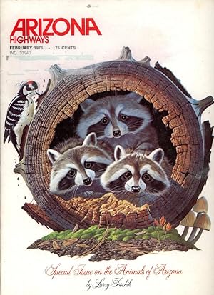 ARIZONA HIGHWAYS : SPECIAL ISSUE ON THE ANIMALS OF ARIZONA BY LARRY TOSCHIK, February 1976, Volum...