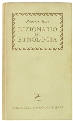 DIZIONARIO DI ETNOLOGIA.: