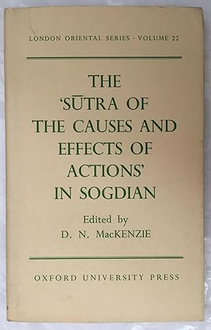 The Sutra of the Causes and Effects of Actions' in Sogdian (London Oriental series, 22)