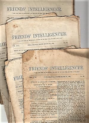 FOURTEEN (14) ISSUES OF "FRIENDS' INTELLIGENCER" ISSUED IN 1860. Edited by an Association of Friends