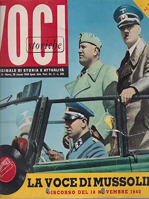 Voci storiche. La voce di Mussolini. Discorso del 18 novembre 1940 2° disco