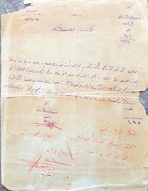 [Autograph letter signed 'Besinci Kafkas Firkasi Kumandani' addressed to 'Tokadda 9. Kafkas Kuman...