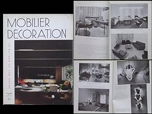 MOBILIER ET DECORATION N°1 1956 KNOLL, ROGER BERTHIER, KOBIS ET LORENCE, GEO