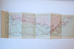 Cartography/map: Colored map "A railway map of the dominion of Canada and of the northern part of...