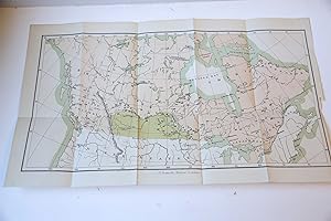 Cartography/map: Colored map of British North America, lithography 30 x 50 cm.