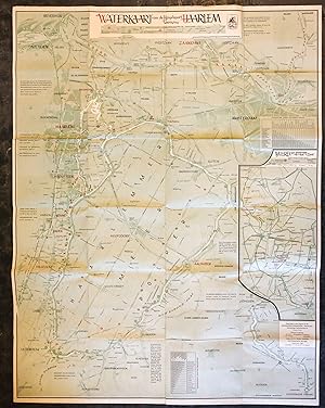 FIRST EDITION: Cartography/maps: Waterkaart van Hengelsport Vereniging Haarlem, Uitgave van Henge...