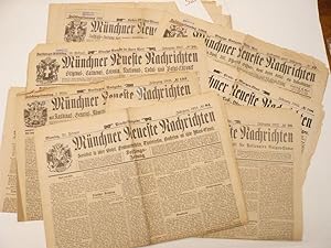 Münchner Neueste Nachrichten / Faschingszeitung. Konvolut aus 11 Ausgaben 1902-1932 * mit Stempel...