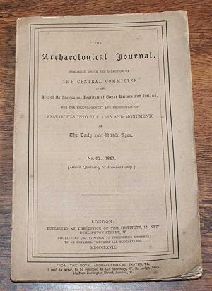 The Archaeological Journal No. 93, March 1867, For Researches into the Early and Middle Ages