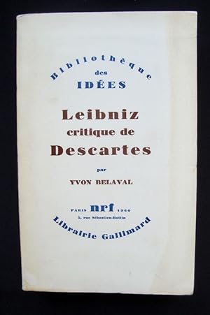 Leibniz critique de Descartes + 3 lettres signées -