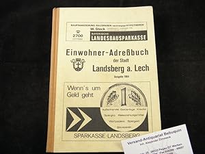 EINWOHNER-ADRESSBUCH DER STADT LANDSBERG A. LECH 1964.- Bearb. nach amtlichen Unterlagen der Stad...