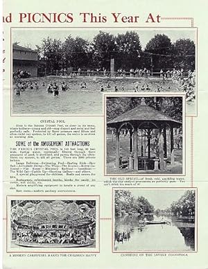 ROCKY SPRINGS PARK BROCHURE: Lancaster's Favorite Pleasure Grounds, affording a variety of health...