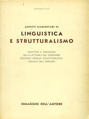 Linguistica e strutturalismo elementari