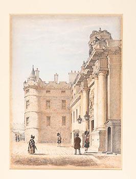 Queen Mary's Tower Holyrood Palace containing her private apartments in which Rizzio was murdered...