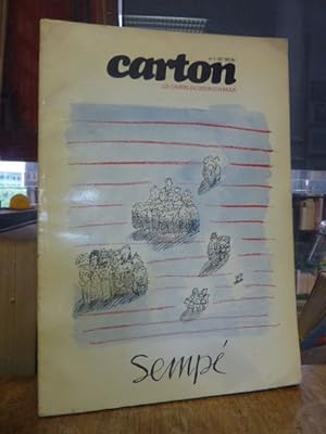 Carton - Les cahiers du dessin d'humor No 1, 2e Trimestre 1974 : Dossier Sempe,
