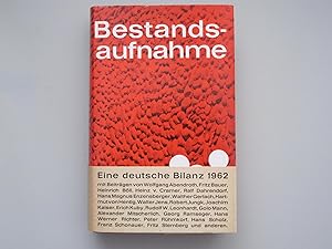 Bestandsaufnahme. Eine deutsche Bilanz 1962. Sechsunddreißig Beiträge deutscher Wissenschaftler, ...