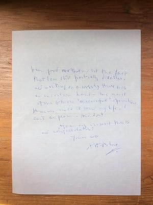 Autographed Letter, October 18, 1953