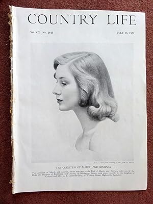 Country Life Magazine. 1951, July 13. The Countess of March and Kinrara.,+ King's Lynn, Norfolk (...