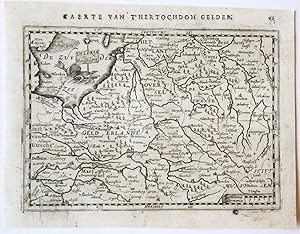 [Antique print, engraving] Geldria et Transisulana, published ca. 1617.
