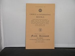 Frank Hammond, Sutton Coldfield - Catalogue 129 Choice and Interseting Books