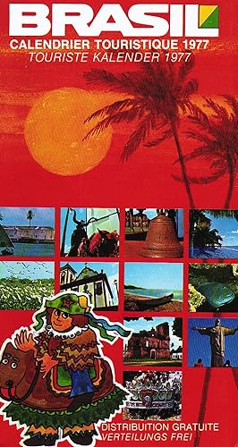 Brasil calendrier touristique 1977