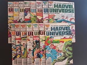The Official Handbook of the Marvel Universe Deluxe Edition #1-15 COMPLETE SET