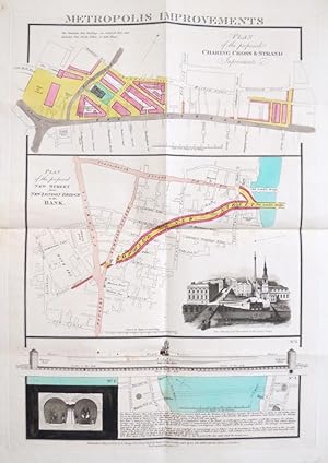 Metropolitan Improvements. Plan of the Proposed Charing Cross & Strand Improvements; Plan of the ...