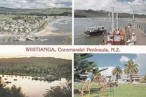 Whitianga Childrens Playground Boats New Zealand Postcard