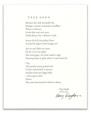 TREE SONG; and DOGWOOD, FOREST - YOSEMITE; [1/50 signed by both the poet and photographer]