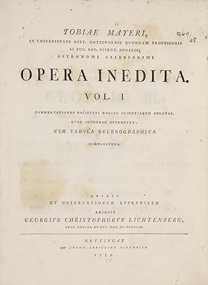 Opera inedita / edidit et observationum appendicem adiecit Georgius Christophorus Lichtenberg. V....