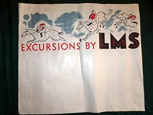 LMS Horse Racing Excursion Poster. (London Midland & Scottish Rly)