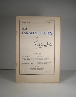 Les Pamphlets de Valdombre. Première année. Numéro 2. 1er janvier 1937