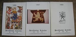 Heraldischer Kalender. 3 Jahrgänge: 1986, 1987, 1988.