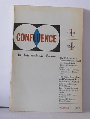 Confluence an international forum Volume 1 N°4