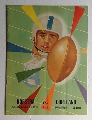 Hofstra vs. Cortland. Saturday, October 29, 1955. 2p.m. College Field.