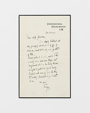 An autograph letter signed 'Tennyson' (dated 28 June 1917), to Pamela Tennant (née Wyndham), Lady...