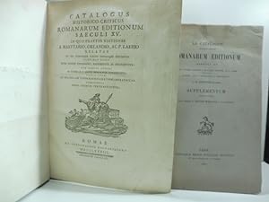 Catalogus historico - criticus romanarum editionum saeculi XV in quo praeter editiones a Maettari...