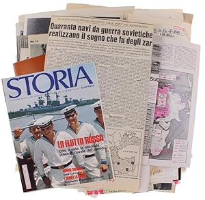 MARINA MILITARE SOVIETICA: RACCOLTA DI CIRCA 200 STRALCI, ARTICOLI, RITAGLI da pubblicazioni vari...
