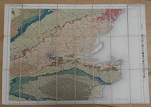 Geological Surveys of England and Wales,index map,sheet 12,S.E.England