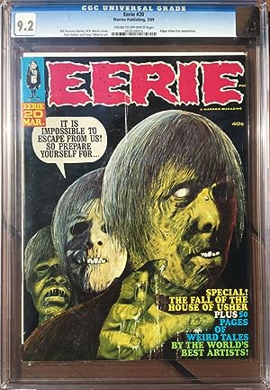 EERIE No. 20 (March 1969) - CGC Graded 9.2 (NM-)