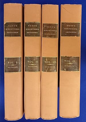 Bibliotheca Britannica : or, a General Index to British and Foreign Literature. [ Complete set, 2...