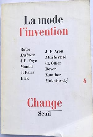 Change n°4: La mode , L'invention