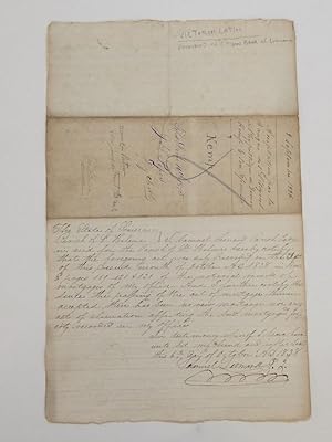 Rare Autograph Document Signed; Shares of Capitol Stock for Parcels of Land and Slaves