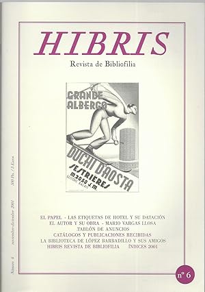 Hibris Revista de Bibliofilia Nº 6 noviembre-diciembre 2001