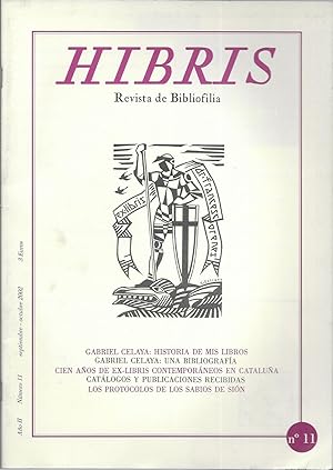 Hibris Revista de Bibliofilia Nº 11 septiembre-octubre 2002