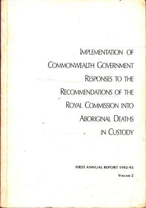 Implementation of Commonwealth Government Responses to the Recommendations of the Royal Commissio...
