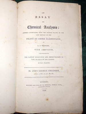 An Essay On Chemical Analysis: Chiefly Translated from the 4th Volume of "Traite De Chimie Élémen...