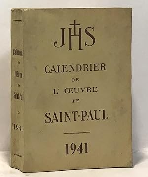 JHS Calendrier de l'oeuvre de Saint-Paul